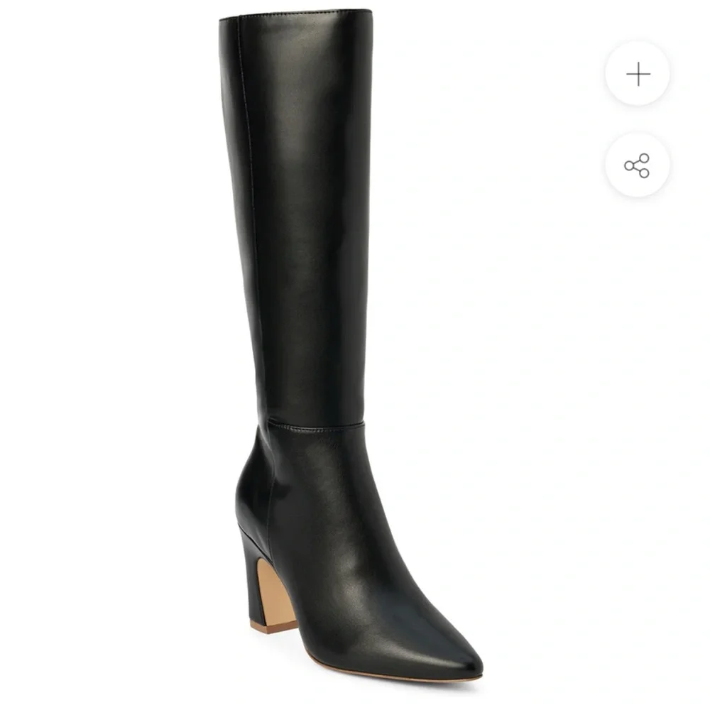 Coconuts by Matisse Black Heeled Knee-High Boots brand new size 6.5 - Picture 4 of 11